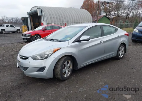 2013 Hyundai Elantra Gls z USA, uszkodzony, nr VIN 5NPDH4AE8DH264071